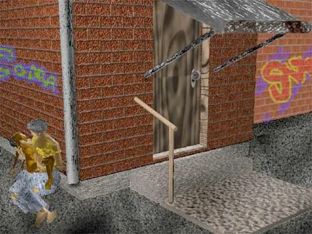 Homeless mother and child